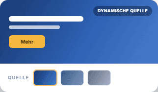 Banner Source für YOOtheme Pro: Joomla-Banner als dynamische Quelle in einer Teaser-Karte mit Bildauswahl